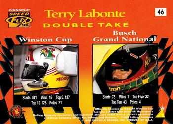 1996 Pinnacle Speedflix #46 Terry Labonte Back