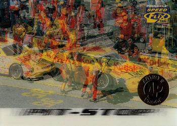 1996 Pinnacle Speedflix - Artist's Proof #38 Sterling Marlin's Car in pits Front