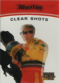 1996 Pinnacle Speedflix - Clear Shots #3 Sterling Marlin Front