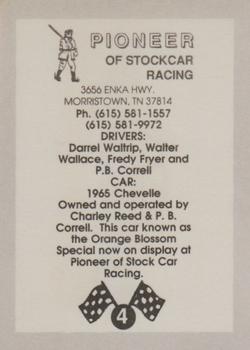 1991 Pioneer of Stockcar Racing #4 1965 Chevelle Back