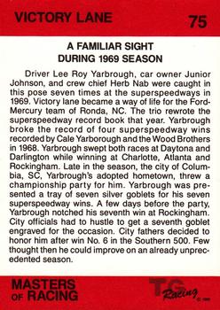 1989-90 TG Racing Masters of Racing #75 Victory Lane Back