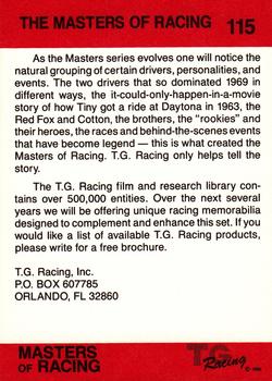 1989-90 TG Racing Masters of Racing #115 Burnt Orange Back