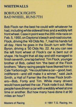 1991-92 TG Racing Masters of Racing Update #155 Bob Flock/Red Byron's Cars Back