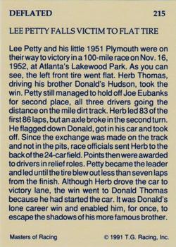 1991-92 TG Racing Masters of Racing Update #215 Lee Petty's Car Back