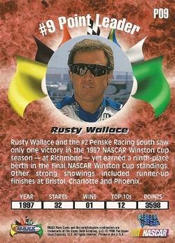 1998 Maxx 1997 Year In Review - Top 10 #P09 Rusty Wallace Back
