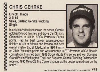 1991 Langenberg ARCA/Hot Stuff #19 Chris Gehrke Back