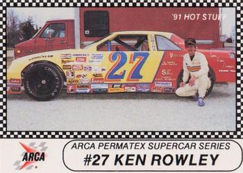 1991 Langenberg ARCA/Hot Stuff #27 Ken Rowley Front