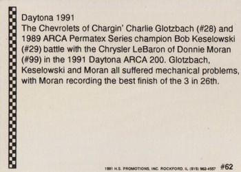 1991 Langenberg ARCA/Hot Stuff #62 '91 Daytona Action Back