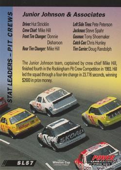 1994 Power #SL57 Junior Johnson & Assoc. Back