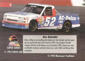1995 Finish Line Super Series #6 Ken Schrader Back