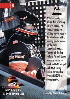 1995 Finish Line Super Series #15 P.J. Jones Back