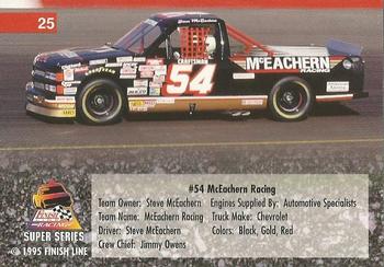 1995 Finish Line Super Series #25 #54 McEachern Racing Back