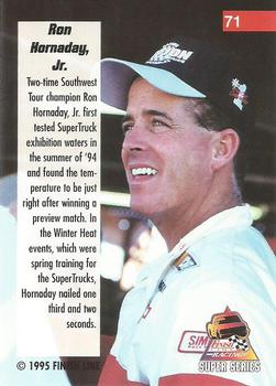 1995 Finish Line Super Series #71 Ron Hornaday Back