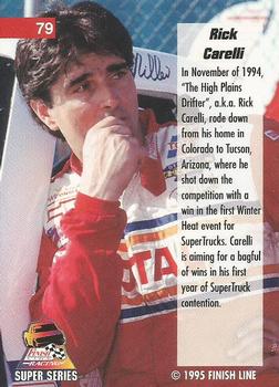 1995 Finish Line Super Series #79 Rick Carelli Back