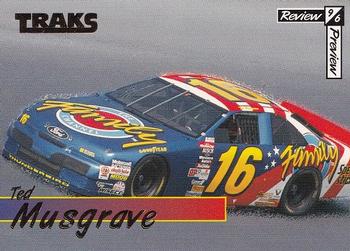 1996 Traks Review & Preview #3 Ted Musgrave Front