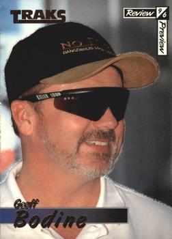 1996 Traks Review & Preview #27 Geoff Bodine Front