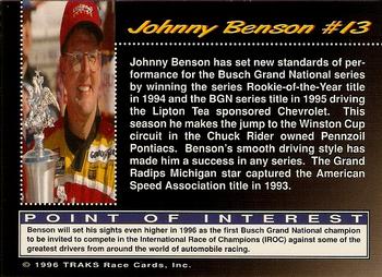 1996 Traks Review & Preview - First Run #13 Johnny Benson Back