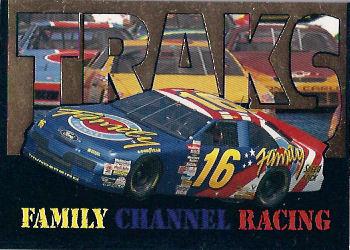 1996 Traks Review & Preview - Triple-Chase Gold #TC 19 Family Channel Racing Front