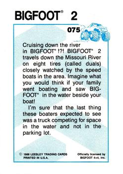 1988 Leesley Bigfoot #075 Bigfoot 2 Back