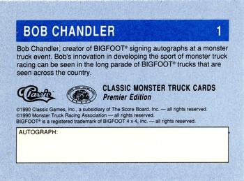 1990 Classic Monster Trucks #1 Bob Chandler Back