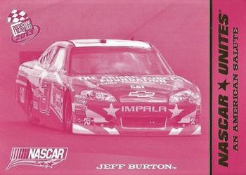 2013 Press Pass - Color Proof Magenta #82 Jeff Burton's car Front