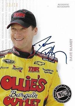 2013 Press Pass - Press Pass Signings Holo #NNO Dave Blaney Front