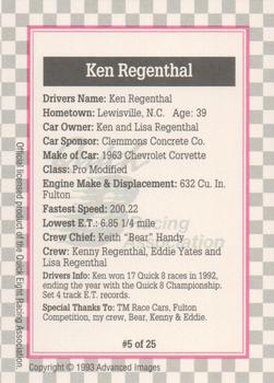 1993 Advanced Images Quick Eight  #5 Ken Regenthal's Car Back