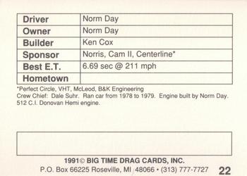 1991 Big Time Drag #22 Norm Day Back