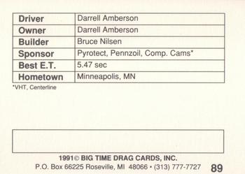 1991 Big Time Drag #89 Darrell Amberson Back