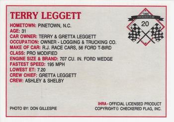 1990 Checkered Flag IHRA #20 Terry Leggett Back