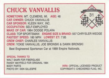 1990 Checkered Flag IHRA #31 Chuck VanVallis Back