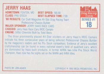 1989 Mega Drag #18 Jerry Haas Back