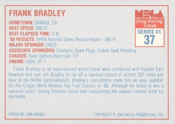 1989 Mega Drag #37 Frank Bradley Back