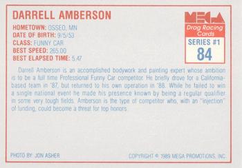 1989 Mega Drag #84 Darrell Amberson Back