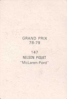 1978-79 Grand Prix  #147 Nelson Piquet Back