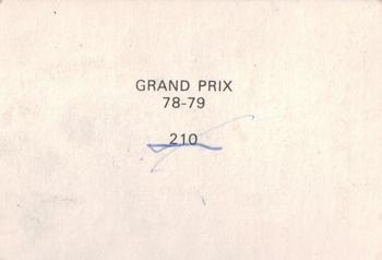 1978-79 Grand Prix  #210 Grand Prix 1978-79 Back