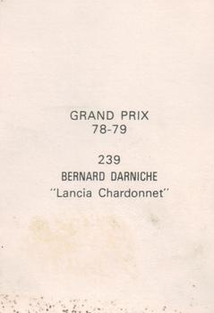1978-79 Grand Prix  #239 Bernard Darniche Back