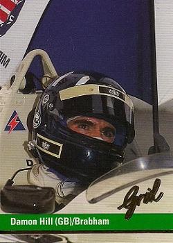 1992 Grid Formula 1 #74 Damon Hill Front