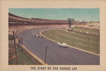 1960 Parkhurst Hawes Wax Indianapolis Speedway Winners (V338-2) #38 Start of Parade Lap Front