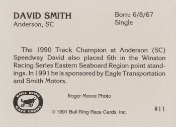 1991 Bull Ring #11 David Smith Back