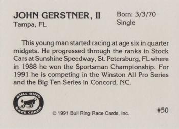 1991 Bull Ring #50 John Gerstner, II Back