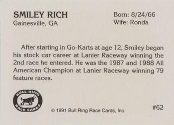 1991 Bull Ring #62 Smiley Rich Back