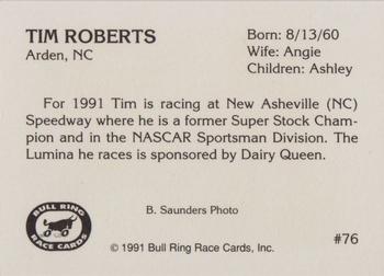 1991 Bull Ring #76 Tim Roberts Back
