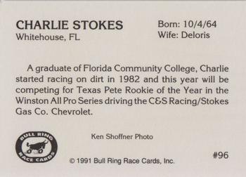 1991 Bull Ring #96 Charlie Stokes Back