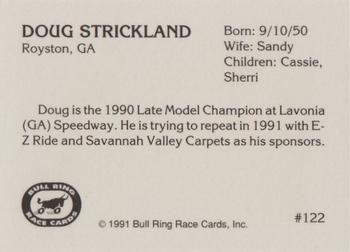 1991 Bull Ring #122 Doug Strickland Back