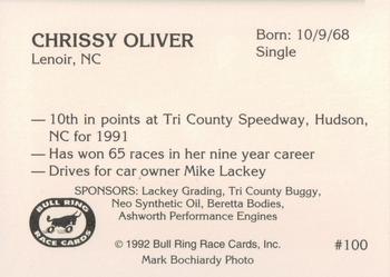 1992 Bull Ring #100 Chrissy Oliver Back