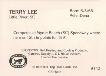 1992 Bull Ring #142 Terry Lee Back