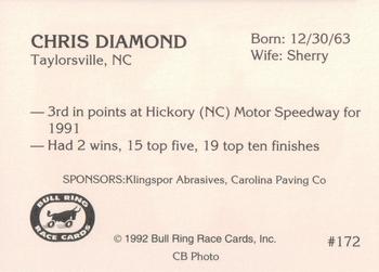 1992 Bull Ring #172 Chris Diamond Back