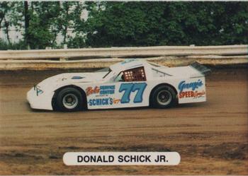 1992 Corter Selinsgrove and Clinton County Speedways #21 Donald Schick, Jr. Front