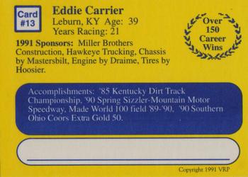 1991 Volunteer Racing Dirt Trax #13 Eddie Carrier's Car Back